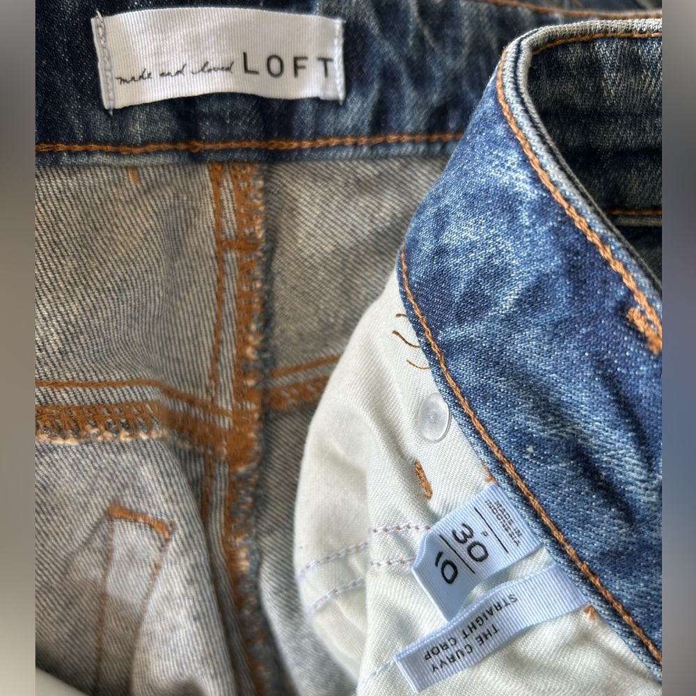 LOFT The curvy Straight crop 30P/10 Women’s Jeans Perfect condition